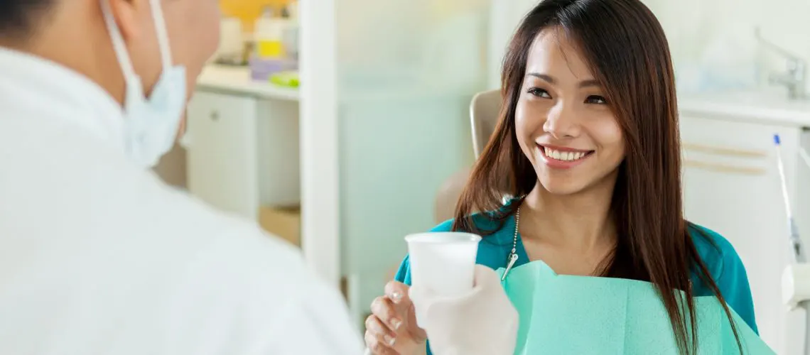 Dental patient water cup